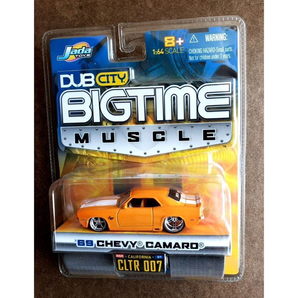 2004 Jada Toys 69 CHEVY CAMARO Orange DUB CITY BIG TIME MUSCLE 1/6 CLTR 007 1:64